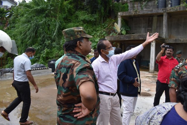 Field visit to affected areas in Ambagamuwa Korale Divisional secretariat Division